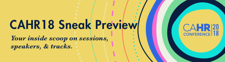 Your Sneak Preview at CAHR18 Tracks and Speakers
