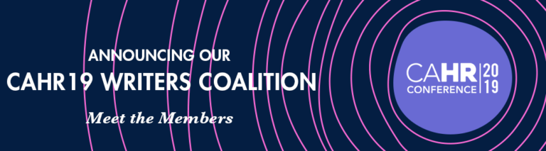 Announcing the CAHR19 Writers Coalition